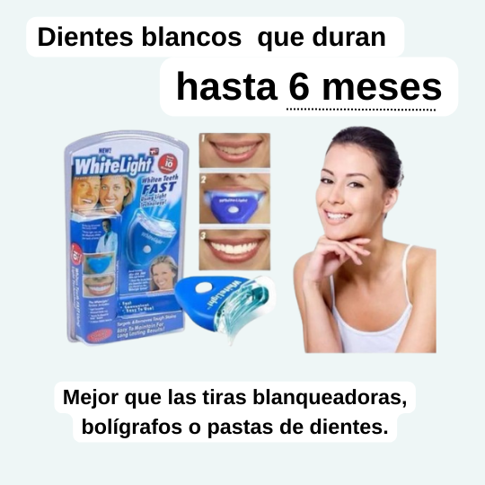 Dientes blancos en dos semanas y desde casa - White Light